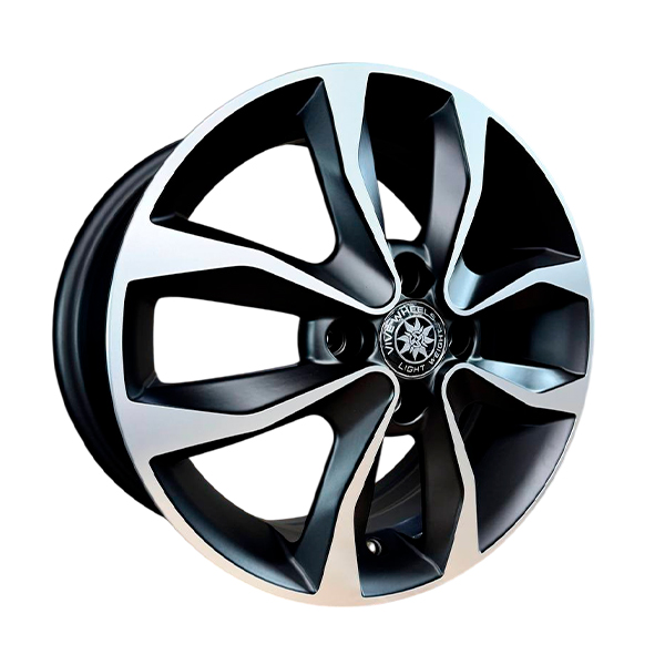 Диски VIVE V-07_(JT011B) 5,5xR15 4x100 73,1 45 MATTE_BLACK_MACHINE_FACE
