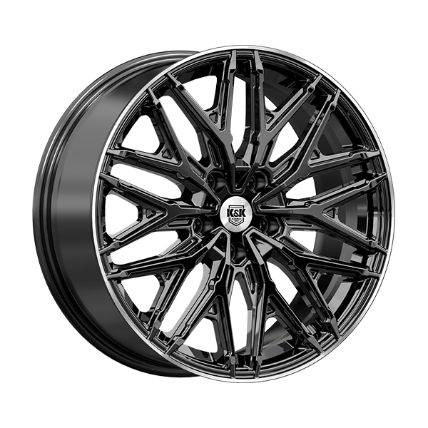 Диски КиК КиК КЛЕРМОН 8,0xR19 5x112 66,6 43 черный_бриллиант