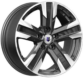 Диски КиК КиК ВИСМУТ 7,0xR16 5x114,3 66,1 45 алмаз_черный